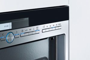 Bedienfeld eines Mikrowellengerätes von Siemens (Bild: Siemens)
